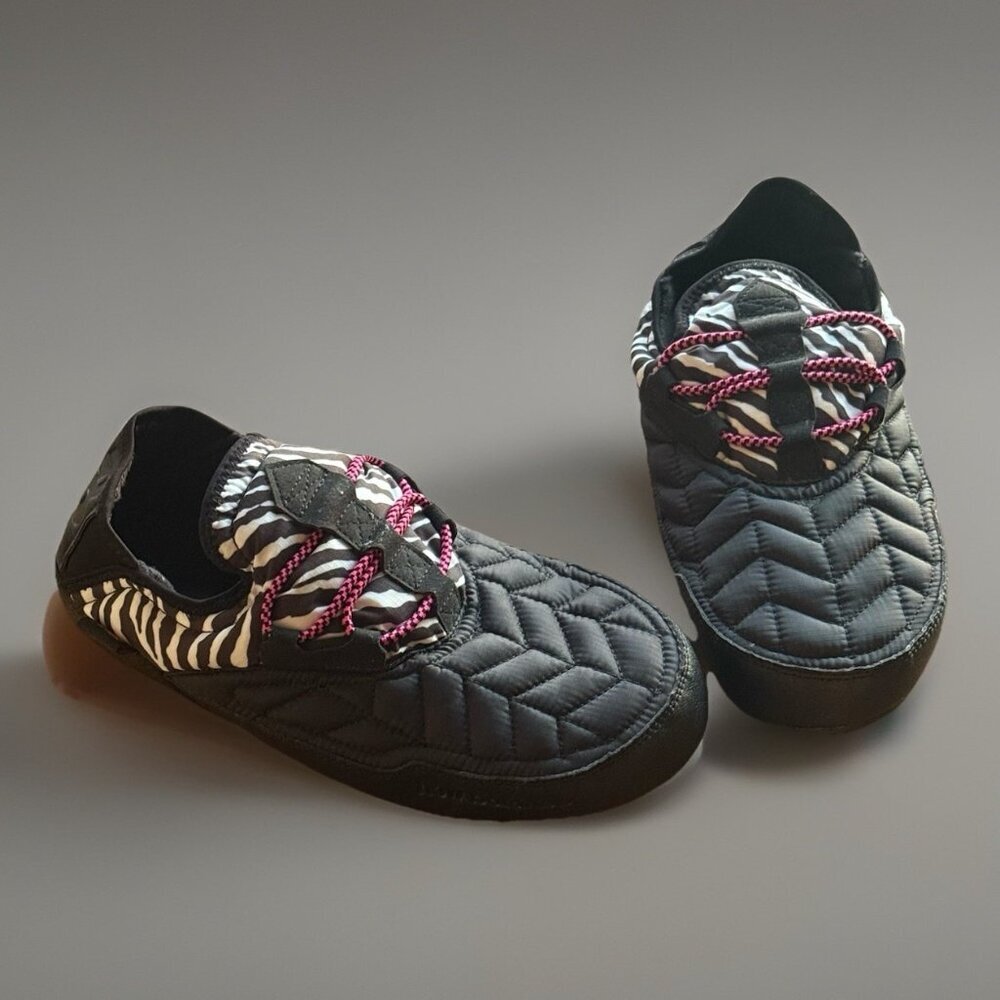 New Balance Caravan Moc Slippers Black Zebra Print Synthetic Men’s Size 9 - Picture 2 of 13